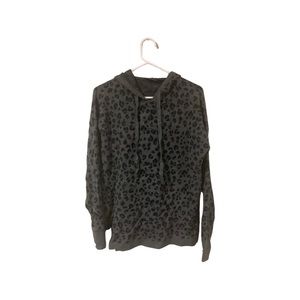Cheetah Print Hooded Wool Sweater